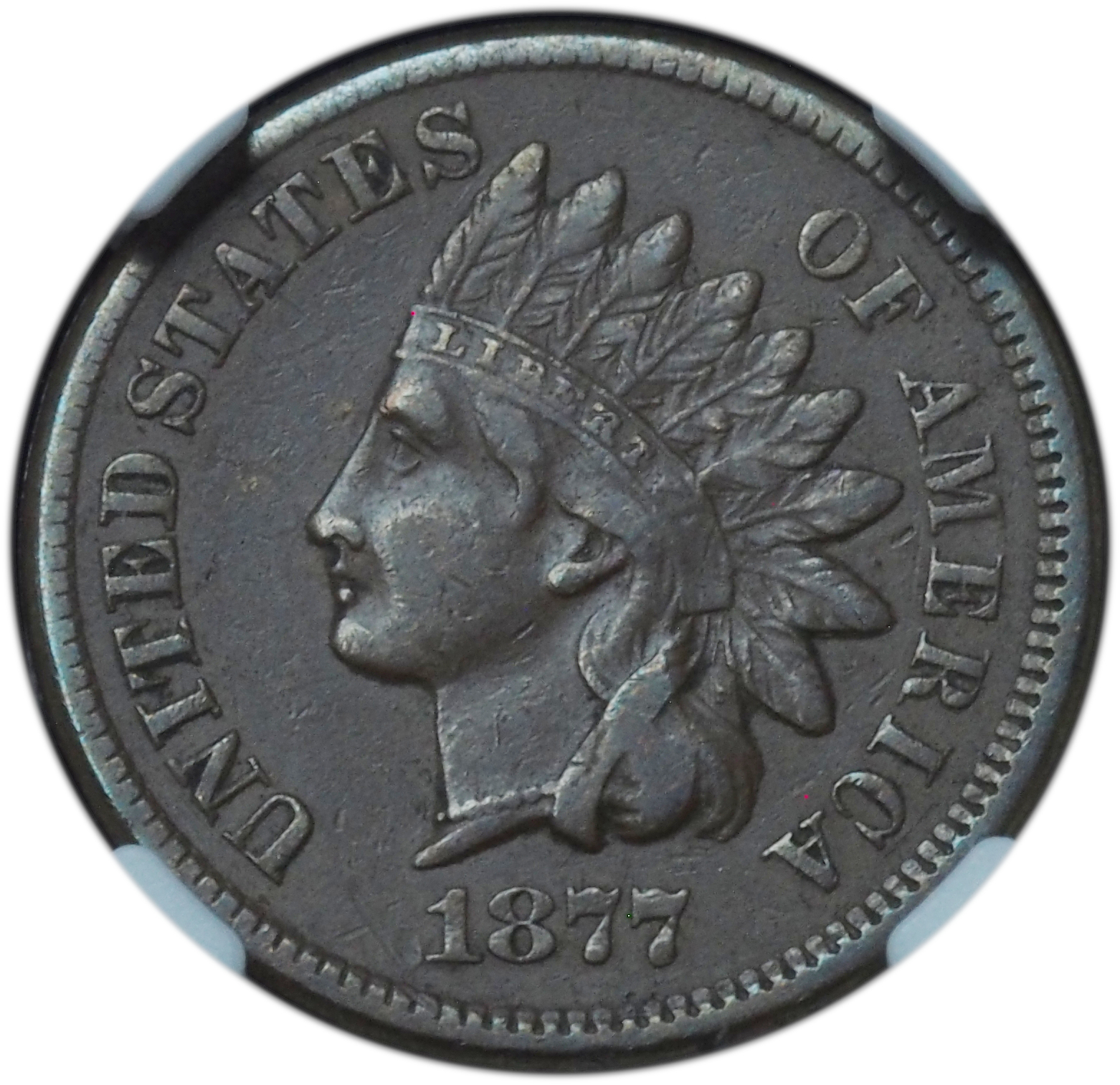 1877 Indian Head Penny VF35 NGC