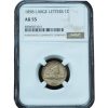 1858 Flying Eagle Cent Large Letters AU55 NGC