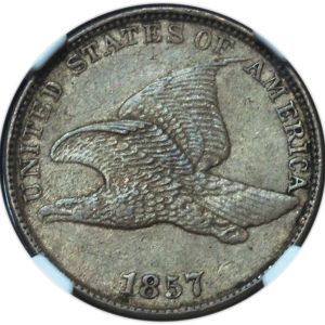 1857 Flying Eagle Cent AU58 NGC