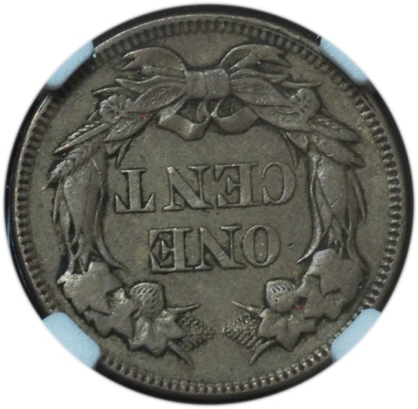 1857 Flying Eagle Cent AU58 NGC