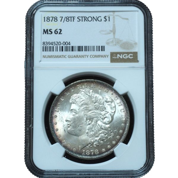 1878 7/8TF Strong Morgan Dollar UNC NGC