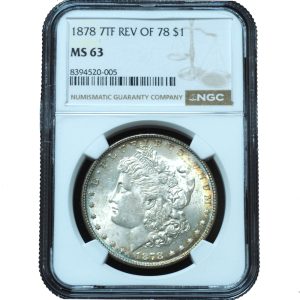 1878 Reverse of 78 Morgan Dollar MS63 NGC