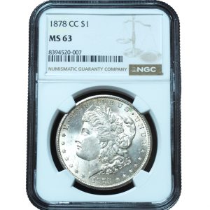 1878-CC Morgan Dollar MS63 NGC