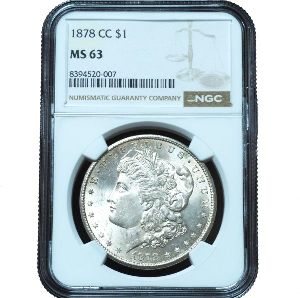 1878-CC Morgan Dollar MS63 NGC