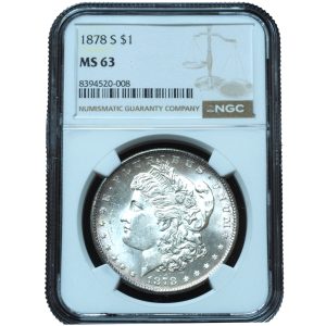 1878-S Morgan Dollar MS63 NGC
