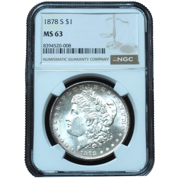 1878-S Morgan Dollar MS63 NGC