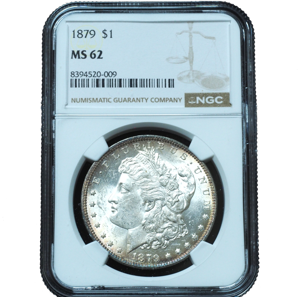1879 Morgan Dollar MS62 NGC