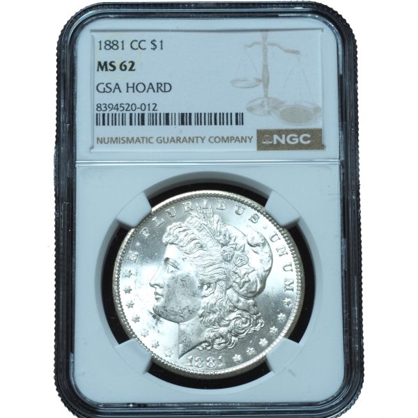 1881-CC Morgan Dollar GSA Hoard MS62 NGC