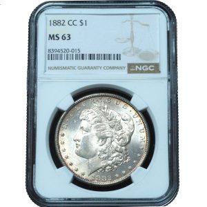 1882-CC Morgan Dollar MS63 NGC
