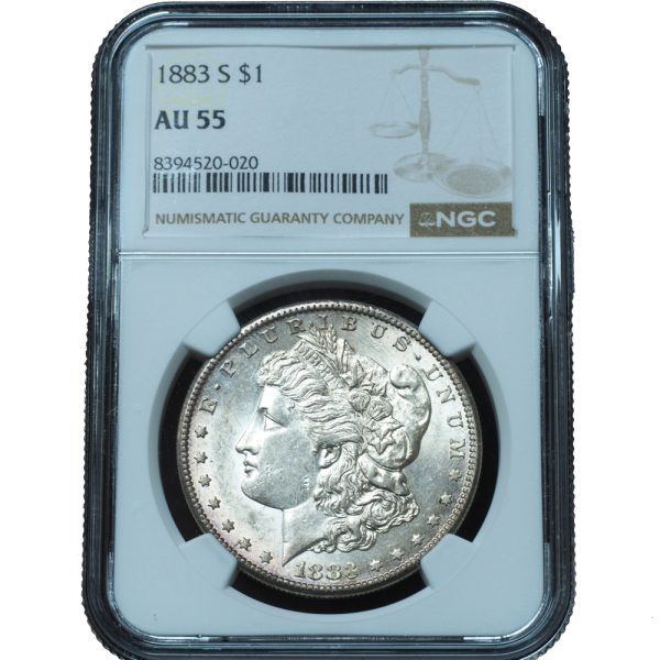 1883-S Morgan Dollar AU55 NGC