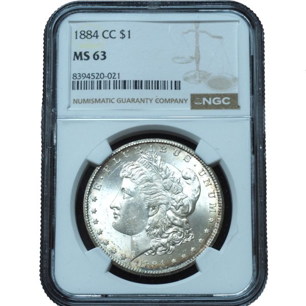 1884-CC Morgan Dollar MS63 NGC