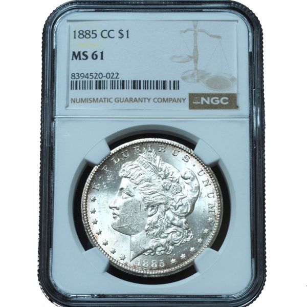 1885-CC Morgan Dollar MS61 NGC