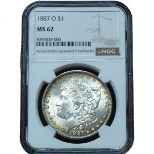 1887-O Morgan Dollar MS62 NGC