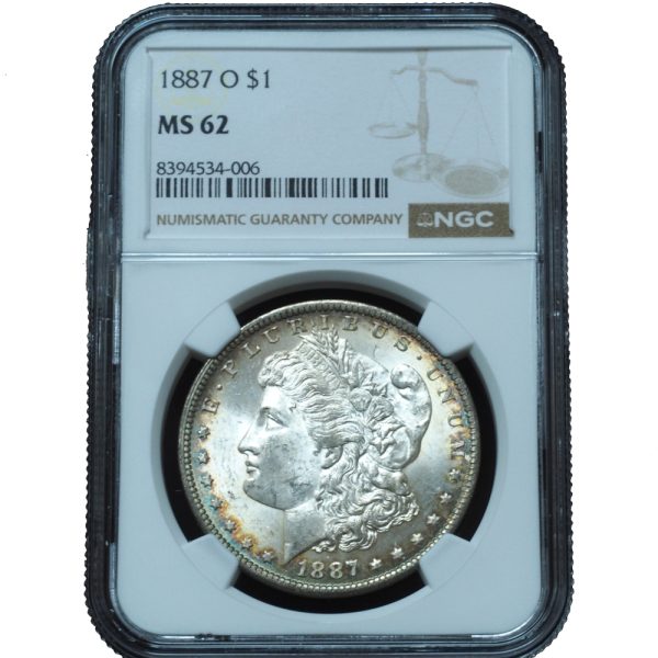 1887-O Morgan Dollar MS62 NGC