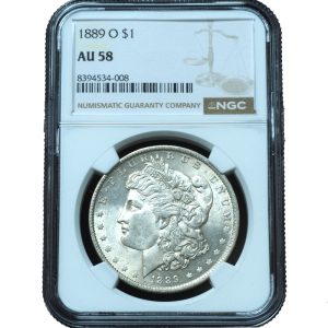 1889-O Morgan Dollar AU58 NGC