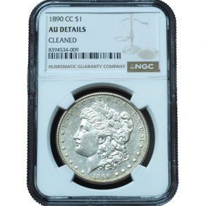 1890-CC Morgan Dollar AU Details NGC