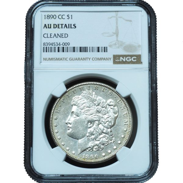 1890-CC Morgan Dollar AU Details NGC