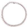 6.50 carat diamond tennis bracelet white gold Side