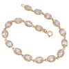 6.97ctw Aquamarine Bracelet 14K Gold