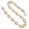 6.97ctw Aquamarine Bracelet 14K Gold back