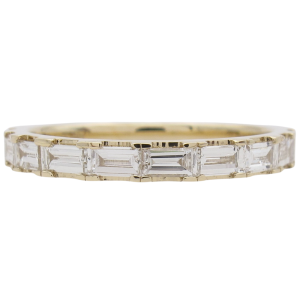 .65ctw Baguette Diamond Half Stack Band 14K front