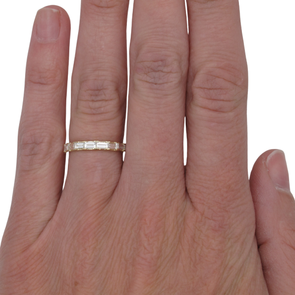 .65ctw Baguette Diamond Half Stack Band 14K profile (2)