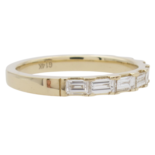 .65ctw Baguette Diamond Half Stack Band 14K side