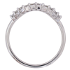 .74ctw Tapered Baguette Diamond Curved Stack Band 14K White Gold profile