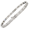 .78ctw Diamond & Sapphire Art Deco Bracelet 18K & Platinum clasp