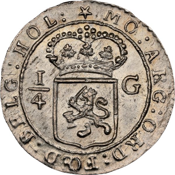 1802 1/4 Gulden Netherlands East Indies Batavian Republic MS66+ NGC TOP POP