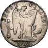 1793-A France 6 Livres L'An II AU55 NGC