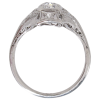 .96ctw Diamond Art Deco Elongated Platinum Ring profile