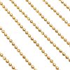 Bead Pull Chain Necklace 14K Gold 24 Length close up