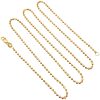 Bead Pull Chain Necklace 14K Gold 24 Length full