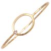 Diamond Accent Bangle Bracelet 14K Gold