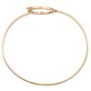 Diamond Accent Bangle Bracelet 14K Gold side