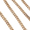 Edwardian Watch Chain Necklace 14K Solid Curb Link 22 Length links