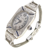 Elgin Sapphire & Diamond Ladies Art Deco Watch 18K front