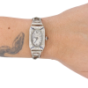 Elgin Sapphire & Diamond Ladies Art Deco Watch 18K worn