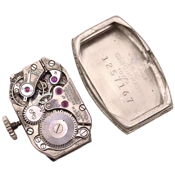 Gruen Ladies Art Deco Watch 14K Parts