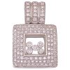 Happy Style Floating Diamond Pendant 14K Gold