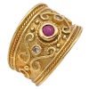 Le Vian Ruby Wide Band Ring 18K Gold side
