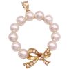 Mikimoto Cultured Pearl Pendant with Diamond Bow Gold