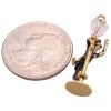 Moving Lamp Post With Dapper Gentleman Reveler Charm 14K Gold size