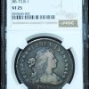 1797 Draped Bust Dollar 9x7 Large Letters BB-73, B-1 VF25 NGC