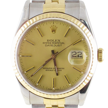 Pre-Owned Rolex 36MM Two Tone Datejust (1988) Model 16233
