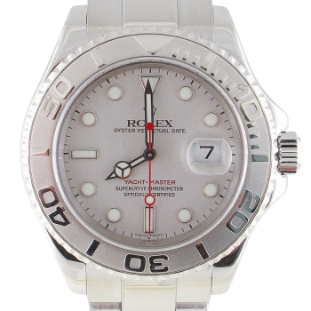 Pre-Owned Rolex 40MM Yachtmaster (2003) Stainless Steel And Platinum 16622
