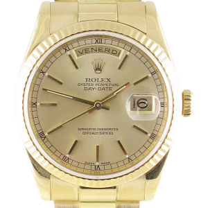 Pre-owned Rolex 36mm Day-Date Presidential (2003) 18k Yellow Gold 118238