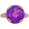Retro 8.78ct Lab Purple Sapphire Ring 14K Gold