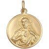 Reversible Faith Medallion 18K Gold Pendant front